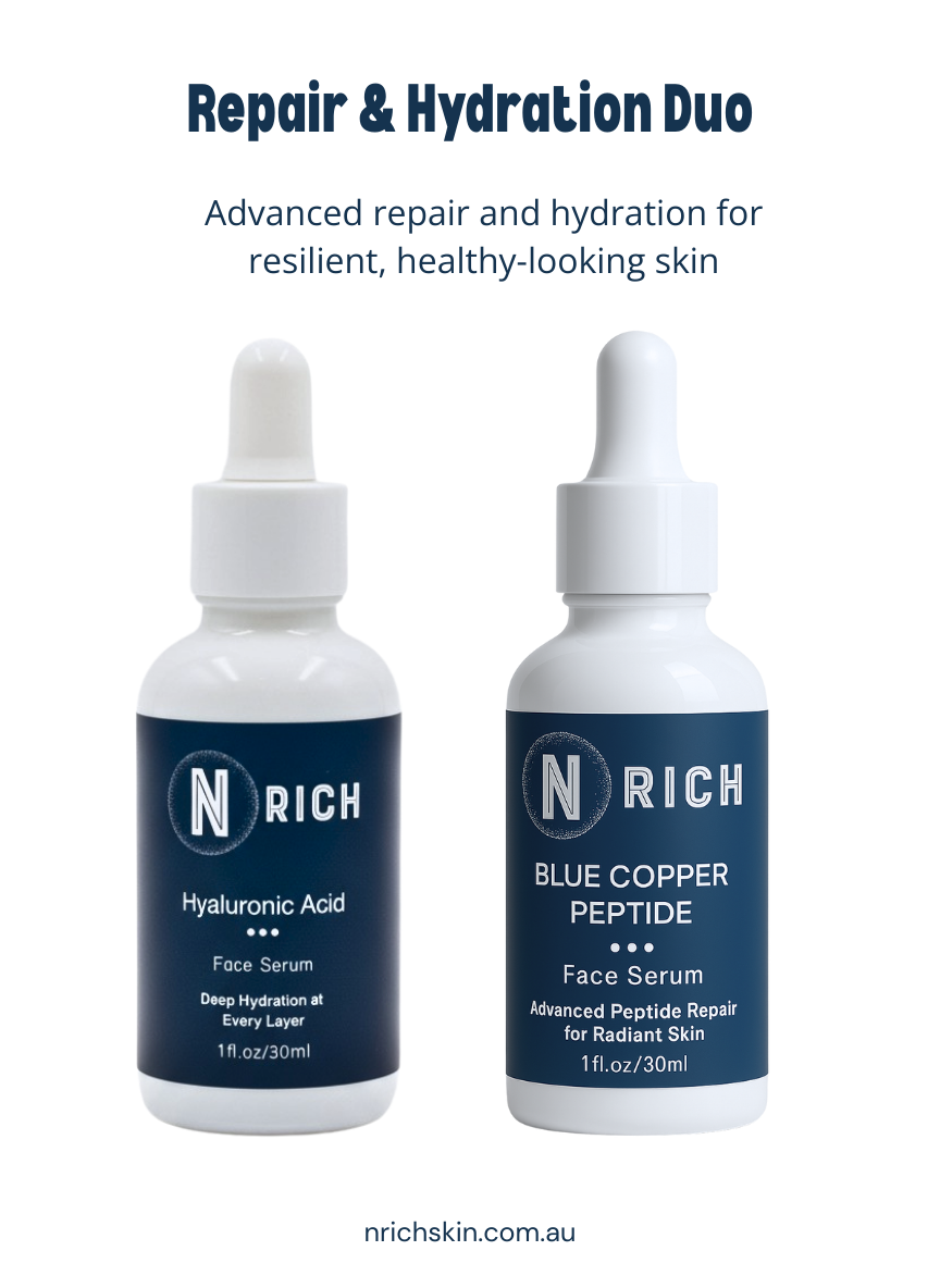 Repair & Hydration Duo – Blue Copper Peptide + Hyaluronic Acid