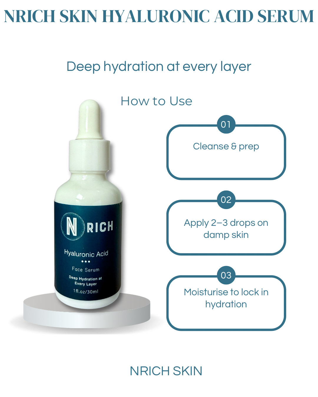 Hyaluronic Acid Serum – Deep Hydration & Plumping (30ml)
