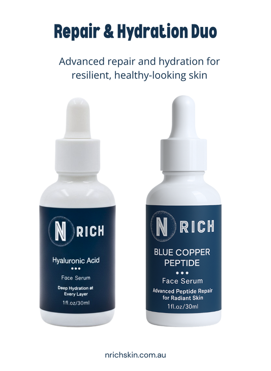 Repair & Hydration Duo – Blue Copper Peptide + Hyaluronic Acid